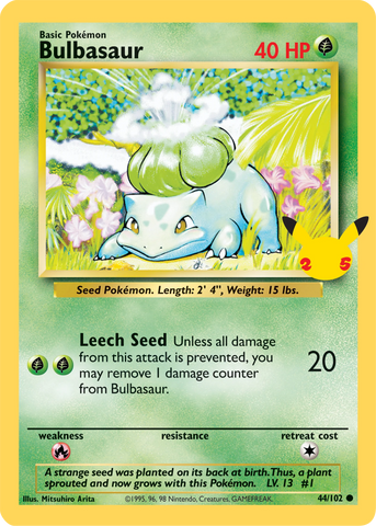 Bulbasaur (44/102) [First Partner Pack, Jumbo Card]