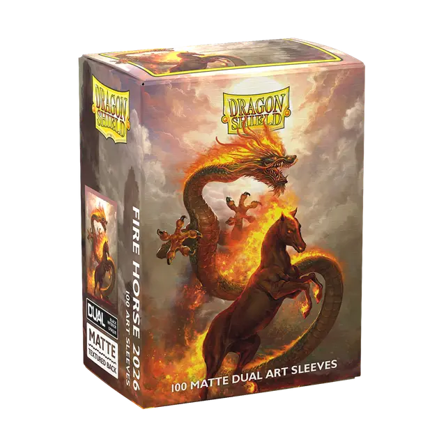 Dragon Shield: (100) Matte Card Sleeves & Box - Dual Art