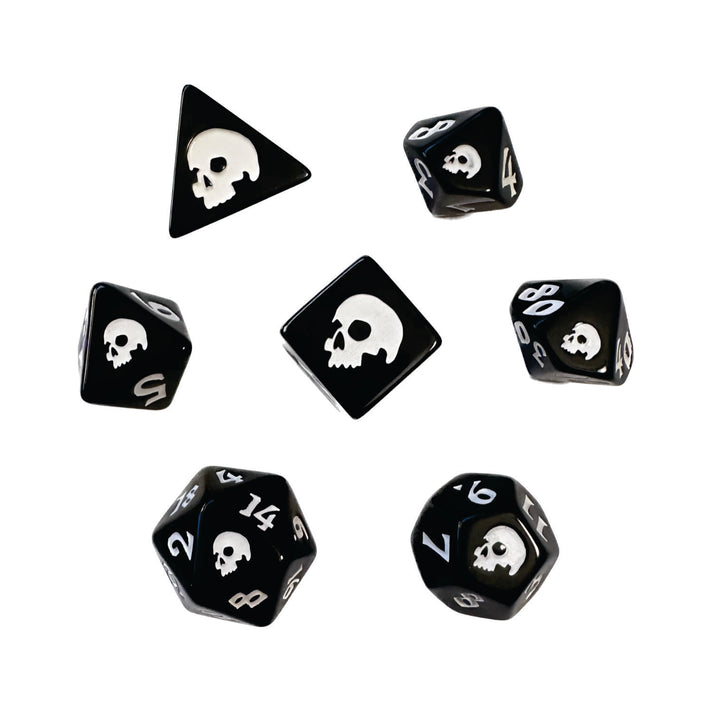 Black Oak Workshop: Black Death Dice Set
