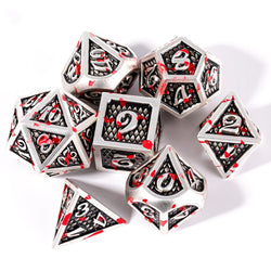 Soar Forge: Blood Splattered Metal Dice Set