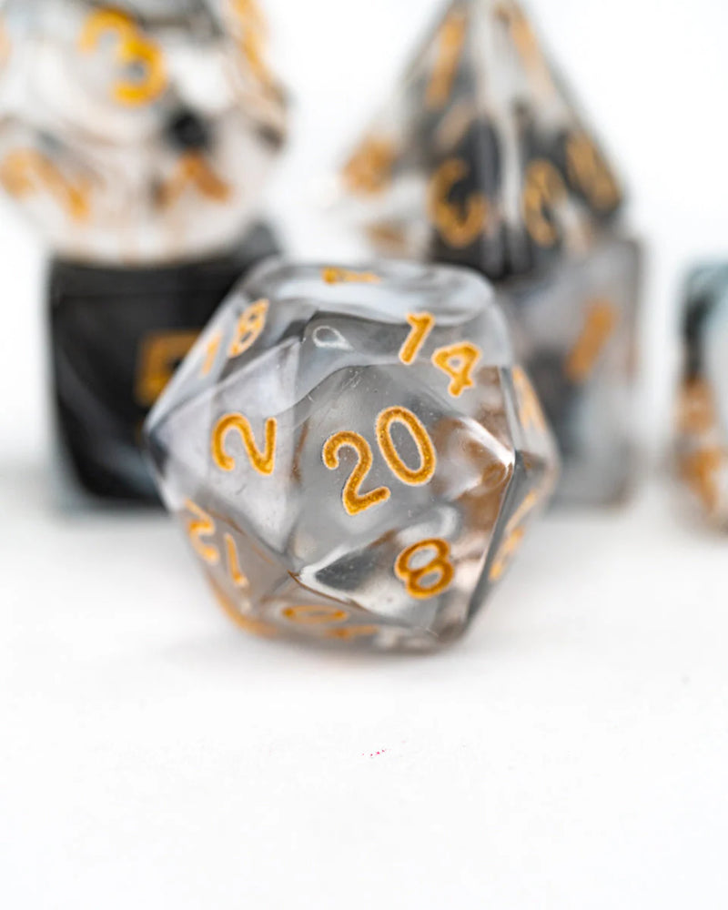 Emberglow Dice - 7pc Acrylic Set