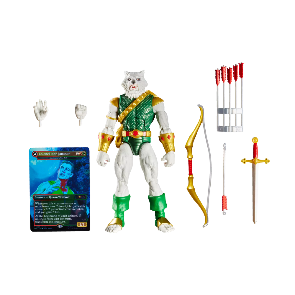 Marvel Legends: MTG Man-Wolf Figure with Promo