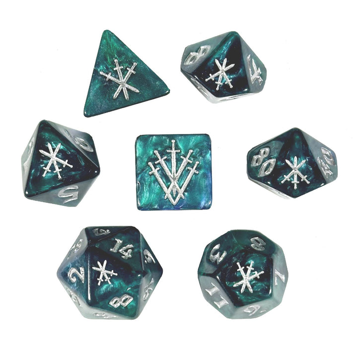 Black Oak Workshop: 7-pc Polyhedral Dice Set
