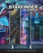 Starfinder Flipmat: Cityscape Multi-Pack