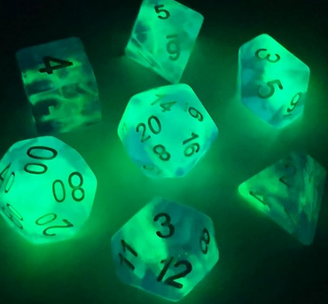Glow in the Dark Dice Set