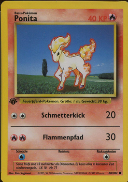 "Ponita" Ponyta (60/102) [German Pokemon Card]