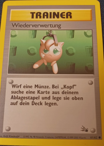 Recycle "Wiederverwertung" (61/162) [German Pokemon Card]