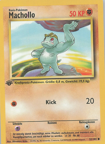 "Machollo" Machop (52/102) [German Pokemon Card]