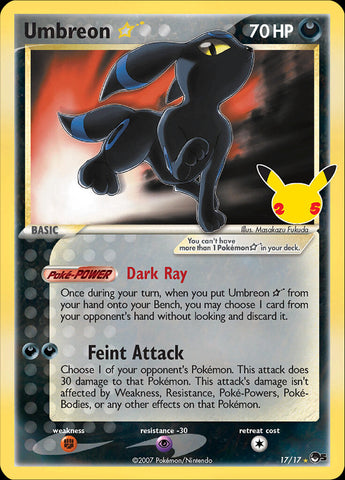 PKMN Single: Umbreon (17/17) (Star) [Celebrations: 25th Anniversary - Classic Collection]