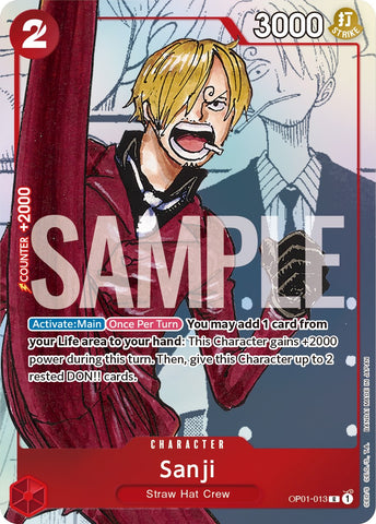 Sanji (Alternate Art) [One Piece Promotion Cards]