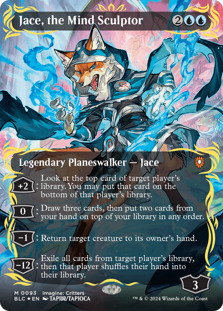 CGC Graded - Jace, the Mind Sculptor (Borderless) (Raised Foil) [Bloomburrow Commander]