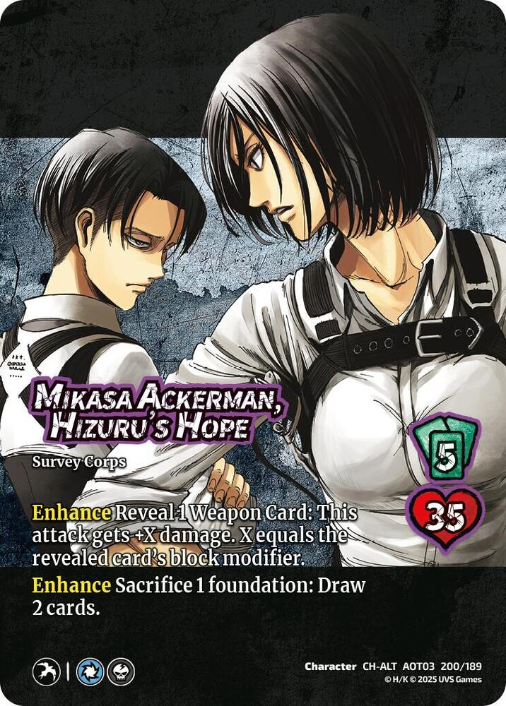 Mikasa Ackerman, Hizuru's Hope (Alternate Art) [Attack on Titan: Apocalypse]