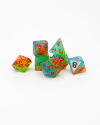 Emberglow Dice - 7pc Acrylic Set