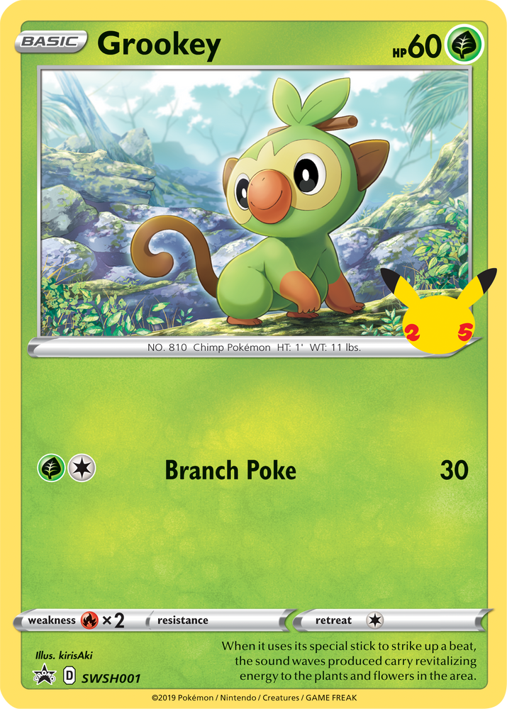 Grookey (SWSH001) [First Partner Pack, Jumbo Card]