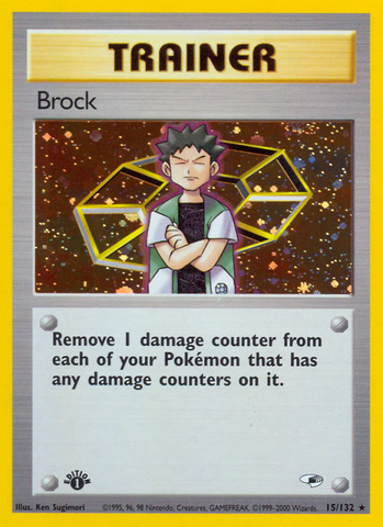 PSA Graded - Brock (15/132) [Gym Heroes 1st Edition]