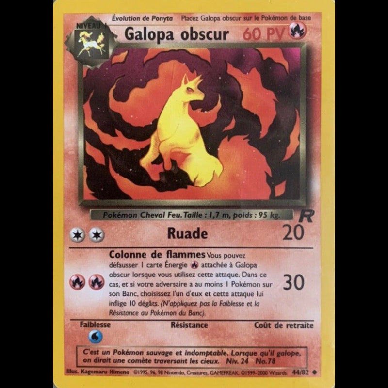 "Galopa Obscur" Rapidash (44/82) [French Pokemon Card]