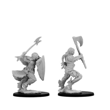 Pathfinder Battles Deep Cuts: Half-Orc Female Barbarian