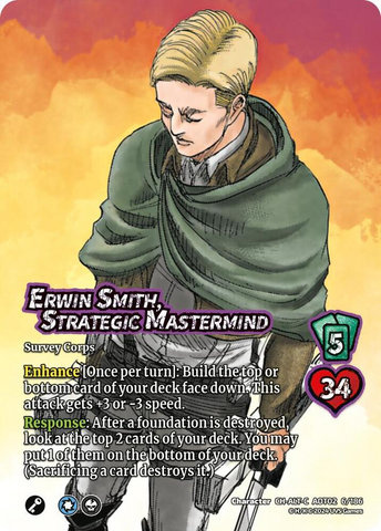 Erwin Smith, Strategic Mastermind (Alternate Art) [Attack On Titan - Origins of Power]