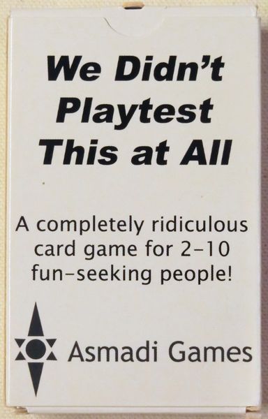 We Didn't Playtest This at All (Open Box)