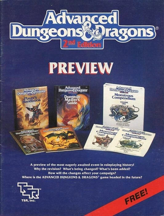 Advanced Dungeons & Dragons: 2nd Edition Preview Module