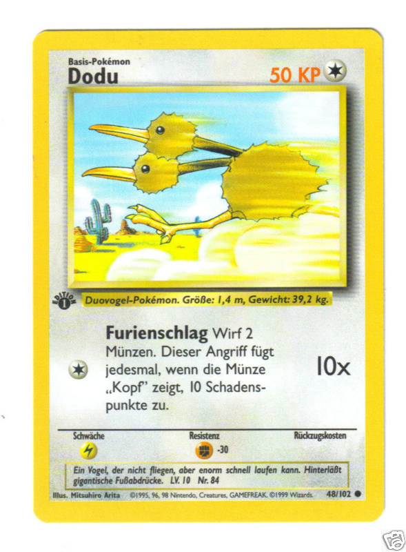 "Dodu" Doduo (48/102) [German Pokemon Card]