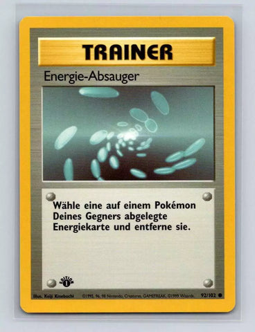 Energie-Absauger (92/102) 1st Edition [German Pokemon Card]
