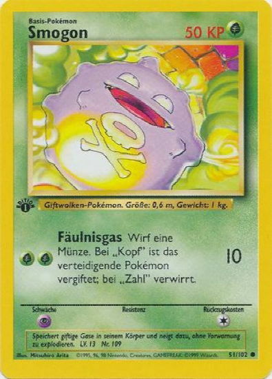 "Smogon" Koffing (51/102) [German Pokemon Card]
