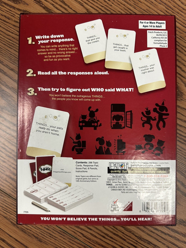 'The Game of Things' Humor in a Box (Exclusive Cherry Wood Box)