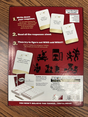 'The Game of Things' Humor in a Box (Exclusive Cherry Wood Box)