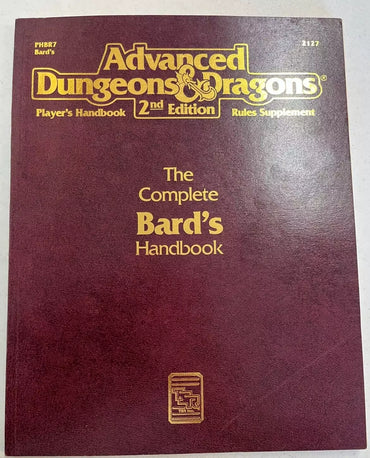 Advanced Dungeons & Dragons 2nd Edition: The Complete Bard's Handbook