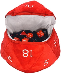 D20 Plush Dice Bag (w/ D&D Logo)