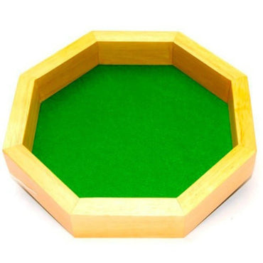 Wooden Octagon Dice Tray