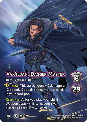 Vax'ildan, Dagger Master (Alternate Art) (Critical Role: Heroes of Exandria)