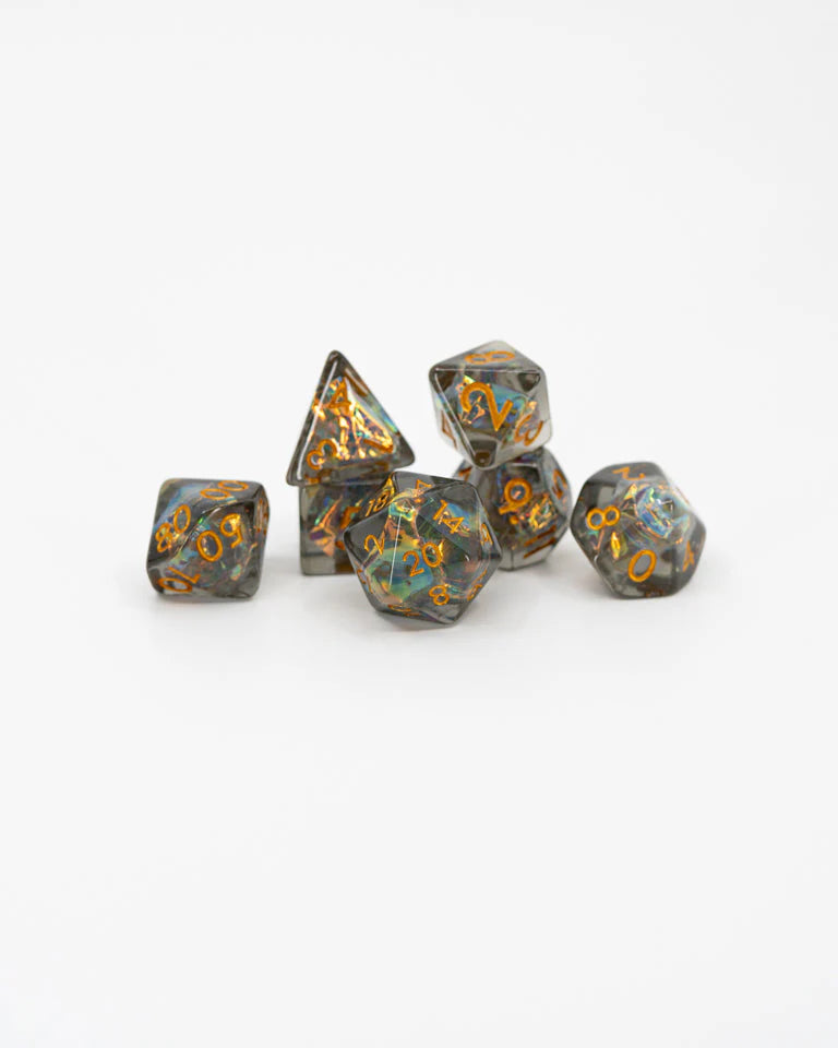 Emberglow Dice - 7pc Acrylic Set