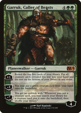 Garruk, Caller of Beasts [Magic 2014] (Japanese)
