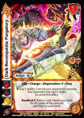 Dark Reconquista: Purgatory (Soul Calibur VI: Libra of Souls
