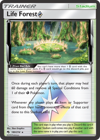 Life Forest (180/214) (Prism Star) [Sun & Moon: Lost Thunder]