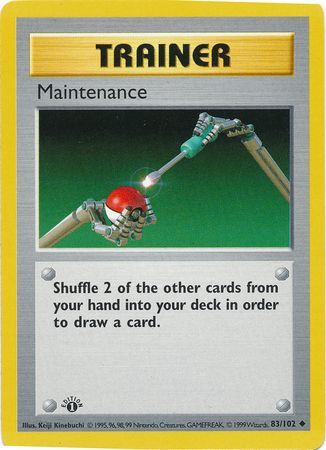 Maintenance (83) [Base Set (First-Edition) (Shadowless)]