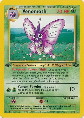 Venomoth (29) [Jungle (First Edition)]