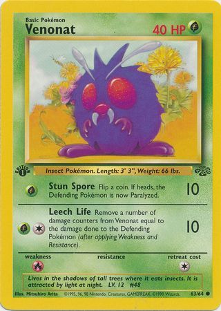 Venonat (63) [Jungle (First Edition)]