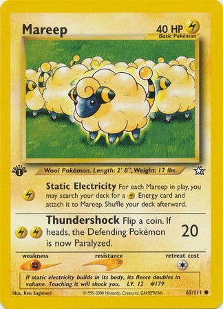 Mareep (65) [Neo Genesis (First Edition)]