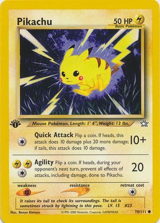 Pikachu (70) [Neo Genesis] (First Edition)