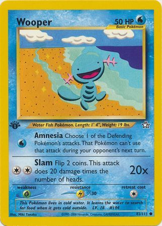 Wooper (82) [Neo Genesis (First Edition)]