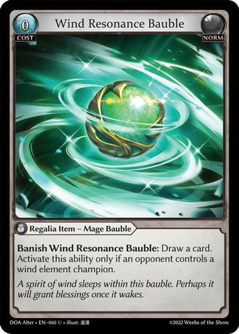 Wind Resonance Bauble (060) [Dawn of Ashes: Alter Edition]