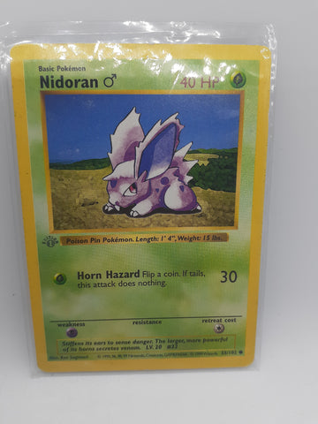 Nidoran M (55) [Base Set (First Edition) (Gray Stamp) (Shadowless)]