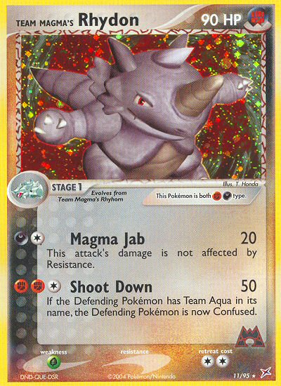 Team Magma's Rhydon (11/95) [EX: Team Magma vs Team Aqua]