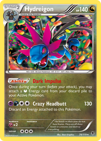 Hydreigon (74/119) [XY: Phantom Forces]