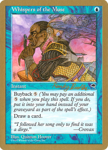 Whispers of the Muse (Randy Buehler) [World Championship Decks 1998]