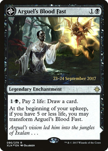 Arguel's Blood Fast // Temple of Aclazotz [Ixalan Promos]