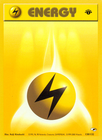 Lightning Energy (130/132) [Gym Heroes 1st Edition]